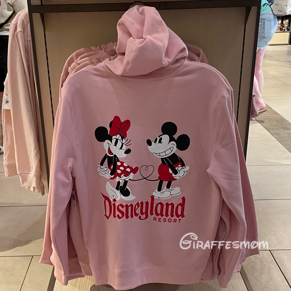 Disneyland Mickey & Minnie  Valentine’s Zip up Sweater NEW